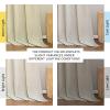 imageNICETOWN Linen Semi Sheer Curtains 72 inches Long Rod Pocket amp Back Tab Thick Flax Linen Weave Drapes Privacy Added with Light Filtering for BedroomFarmhouse Cream W55 x L72 2 PanelsOff White