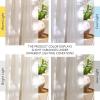 imageNICETOWN Linen Semi Sheer Curtains 72 inches Long Rod Pocket amp Back Tab Thick Flax Linen Weave Drapes Privacy Added with Light Filtering for BedroomFarmhouse Cream W55 x L72 2 PanelsVannila