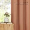 imageNICETOWN Linen Semi Sheer Curtains 72 inches Long Rod Pocket amp Back Tab Thick Flax Linen Weave Drapes Privacy Added with Light Filtering for BedroomFarmhouse Cream W55 x L72 2 PanelsBurnt Orange
