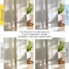 imageNICETOWN Linen Semi Sheer Curtains 72 inches Long Rod Pocket amp Back Tab Thick Flax Linen Weave Drapes Privacy Added with Light Filtering for BedroomFarmhouse Cream W55 x L72 2 PanelsBone White