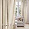 imageNICETOWN Linen Semi Sheer Curtains 72 inches Long Rod Pocket amp Back Tab Thick Flax Linen Weave Drapes Privacy Added with Light Filtering for BedroomFarmhouse Cream W55 x L72 2 PanelsJacquard Linen