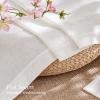 imageNICETOWN Linen Semi Sheer Curtains 72 inches Long Rod Pocket amp Back Tab Thick Flax Linen Weave Drapes Privacy Added with Light Filtering for BedroomFarmhouse Cream W55 x L72 2 PanelsCream