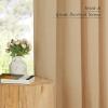 imageNICETOWN Linen Semi Sheer Curtains 72 inches Long Rod Pocket amp Back Tab Thick Flax Linen Weave Drapes Privacy Added with Light Filtering for BedroomFarmhouse Cream W55 x L72 2 PanelsBurlap