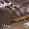 imageNICETOWN Linen Semi Sheer Curtains 72 inches Long Rod Pocket amp Back Tab Thick Flax Linen Weave Drapes Privacy Added with Light Filtering for BedroomFarmhouse Cream W55 x L72 2 PanelsBrown