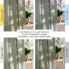 imageNICETOWN Linen Semi Sheer Curtains 72 inches Long Rod Pocket amp Back Tab Thick Flax Linen Weave Drapes Privacy Added with Light Filtering for BedroomFarmhouse Cream W55 x L72 2 PanelsGreyish Green