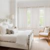 imageNICETOWN Linen Semi Sheer Curtains 72 inches Long Rod Pocket amp Back Tab Thick Flax Linen Weave Drapes Privacy Added with Light Filtering for BedroomFarmhouse Cream W55 x L72 2 PanelsCream