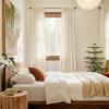 imageNICETOWN Linen Semi Sheer Curtains 72 inches Long Rod Pocket amp Back Tab Thick Flax Linen Weave Drapes Privacy Added with Light Filtering for BedroomFarmhouse Cream W55 x L72 2 PanelsBeige