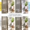 imageNICETOWN Linen Semi Sheer Curtains 72 inches Long Rod Pocket amp Back Tab Thick Flax Linen Weave Drapes Privacy Added with Light Filtering for BedroomFarmhouse Cream W55 x L72 2 PanelsCocoa Cream