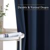 imageNICETOWN Living Room Window Curtain Drapes Extra Long amp Wide  Bedroom Panels Grommet Top Window Treatment for Hall amp Guest Room W80 x L108 Navy 2 Pieces