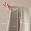 imageNICETOWN ScratchProof 100 Blackout Grey Curtains 84 inches Long HighDensity Linen Blend Window Treatments Rod Pocket amp Back Tab Thermal Drapes for Bedroom W52 x L84 2 PanelsBeige
