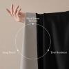imageNICETOWN ScratchProof 100 Blackout Grey Curtains 84 inches Long HighDensity Linen Blend Window Treatments Rod Pocket amp Back Tab Thermal Drapes for Bedroom W52 x L84 2 PanelsBlack