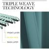 imageNICETOWN Sea Teal Blackout Curtains 120 inches Length for Living Room 2 Panels 55 Wide Thermal Insulated Long Drapes for Large Window