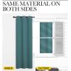 imageNICETOWN Sea Teal Blackout Curtains 120 inches Length for Living Room 2 Panels 55 Wide Thermal Insulated Long Drapes for Large Window