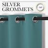 imageNICETOWN Sea Teal Blackout Curtains 120 inches Length for Living Room 2 Panels 55 Wide Thermal Insulated Long Drapes for Large Window