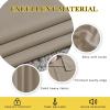 imageNICETOWN Taupe Curtain Panels  52 inches by 120 Inch Black Set of 2 Home Decoration Thermal Insulated Solid Grommet Blackout CurtainsDrapes for HallDining Room