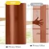 imageNICETOWN White Privacy Sheer Curtains 84 inches Long NonSeeThrough Curtains 4 Panels for Kitchen Bathroom Light Filtering Elegant Opaque Window Drapes Rod Pocket Top W42 x L84 in per PanelBurnt Orange