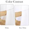 imageNICETOWN White Privacy Sheer Curtains 84 inches Long NonSeeThrough Curtains 4 Panels for Kitchen Bathroom Light Filtering Elegant Opaque Window Drapes Rod Pocket Top W42 x L84 in per PanelWhite