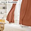 imageNICETOWN White Privacy Sheer Curtains 84 inches Long NonSeeThrough Curtains 4 Panels for Kitchen Bathroom Light Filtering Elegant Opaque Window Drapes Rod Pocket Top W42 x L84 in per PanelBurnt Orange