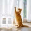 imageNICETOWN White Privacy Sheer Curtains 84 inches Long NonSeeThrough Curtains 4 Panels for Kitchen Bathroom Light Filtering Elegant Opaque Window Drapes Rod Pocket Top W42 x L84 in per PanelPure White