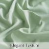 imageNICETOWN White Privacy Sheer Curtains 84 inches Long NonSeeThrough Curtains 4 Panels for Kitchen Bathroom Light Filtering Elegant Opaque Window Drapes Rod Pocket Top W42 x L84 in per PanelSage Green