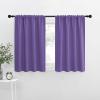 imageNICETOWN Blackout Curtains for RV Windows Lilac Purple 29 by 20 2 Panels Room Darkening Window Curtain Panels EasyCare Solid Thermal Insulated DraperiesDrapes for Daughter Room