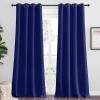 imageNICETOWN Navy Blue Blackout Curtains 90 inches Length for Living Room 2 Panels 55 Wide Thermal Insulated Long Drapes for Large Window