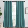 imageNICETOWN Sea Teal Blackout Curtains 120 inches Length for Living Room 2 Panels 55 Wide Thermal Insulated Long Drapes for Large Window