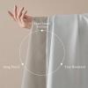 imageNICETOWN 100 Blackout Curtains for Bedroom 96 Inches Long 2 Panels Set Grey Grommet Thermal Insulated Flax Textured Full Light Blocking Window Draperies for Living Room 52 WCloudy Grey