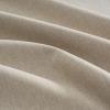 imageNICETOWN 100 Blackout Curtains for Bedroom 96 Inches Long 2 Panels Set Grey Grommet Thermal Insulated Flax Textured Full Light Blocking Window Draperies for Living Room 52 WBeige