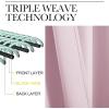 imageNICETOWN Bedroom Curtains Room Darkening Draperies Window Curtain Panels Thermal Insulated Room Darkening Curtains Lavender Pink 2 Panels W34 x L63