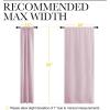 imageNICETOWN Bedroom Curtains Room Darkening Draperies Window Curtain Panels Thermal Insulated Room Darkening Curtains Lavender Pink 2 Panels W34 x L63