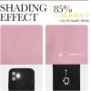 imageNICETOWN Blackout Living Room Curtains 90 inches Long  Energy Saving Thermal Insulated Sound Dampening Grommet Room Darkening Window Treatments for Bedroom Crystal Pink 2 Panels W46 x L90