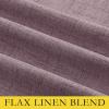imageNICETOWN Chaise Mauve Vintage Linen 100 Blackout Curtains for Living Room Thermal Insulated Curtains 48 Long Noise Reducing Window Treatment Drapes for Hall Room 52 Wide Per Panel Set of 2