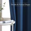 imageNICETOWN Moroccan Blue Blackout Nursery Curtains Grommet Thermal Curtains amp Drapes Room Darkening Window Treatment Sound Reducing for Bedroom 2 Panels W46 x L63