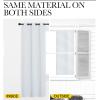 imageNICETOWN Room Darkening Curtain Panels 2 Panels 55 inches W x 102 inches Greyish White Home Fashion Ring Top Thermal Insulated Room Darkening Curtains for BedroomNursery
