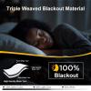 imageNICETOWN White Blackout 78 inch Curtains for Doorway Grommet 100 Blackout Curtains Room Darkening Thermal Window Treatments for BedroomLiving Room 2 Panels W52 x L78