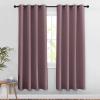 imageNICETOWN Dry Rose Doorway Curtains Elegant amp Luxury for Bedroom Grommet Window Treatment Thermal Insulated Privacy Door Curtains for Living Room Set of 2 W52 x L78