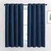 imageNICETOWN Moroccan Blue Blackout Nursery Curtains Grommet Thermal Curtains amp Drapes Room Darkening Window Treatment Sound Reducing for Bedroom 2 Panels W46 x L63
