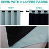 imageNICETOWN 100 Blackout Curtains 84 inches Long Sky Blue 52 inches Wide Pair of Energy Smart amp Noise Blocking Out Drapes for Baby Room Window Thermal Insulated Guest Room Lined Window Dressing