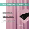 imageNICETOWN 100 Blackout Curtains with Black Liners Thermal Insulated Full Blackout 2Layer Lined Drapes Energy Efficiency Window Draperies for Bedroom Crystal Pink 2 Panels 70inch W by 63inch L