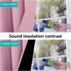 imageNICETOWN 100 Blackout Curtains with Black Liners Thermal Insulated Full Blackout 2Layer Lined Drapes Energy Efficiency Window Draperies for Bedroom Crystal Pink 2 Panels 70inch W by 63inch L