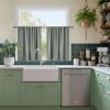 imageNICETOWN 100 Blackout Natural Curtains for Bedroom Rod Pocket Thermal Curtains Sound Reducing Window Treatments EasyMatching for Living Room W42 x L72 2 PanelsSage Green