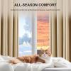 imageNICETOWN 100 Blackout Natural Curtains for Bedroom Rod Pocket Thermal Curtains Sound Reducing Window Treatments EasyMatching for Living Room W42 x L72 2 PanelsBiscotti Beige