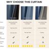 imageNICETOWN 100 Blackout Natural Curtains for Bedroom Rod Pocket Thermal Curtains Sound Reducing Window Treatments EasyMatching for Living Room W42 x L72 2 PanelsStone Blue
