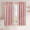imageNICETOWN 100 Blackout Natural Curtains for Bedroom Rod Pocket Thermal Curtains Sound Reducing Window Treatments EasyMatching for Living Room W42 x L72 2 PanelsPink