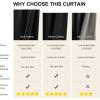 imageNICETOWN 100 Blackout Natural Curtains for Bedroom Rod Pocket Thermal Curtains Sound Reducing Window Treatments EasyMatching for Living Room W42 x L72 2 PanelsBlack