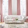 imageNICETOWN 100 Blackout Natural Curtains for Bedroom Rod Pocket Thermal Curtains Sound Reducing Window Treatments EasyMatching for Living Room W42 x L72 2 PanelsPink