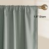 imageNICETOWN 100 Blackout Natural Curtains for Bedroom Rod Pocket Thermal Curtains Sound Reducing Window Treatments EasyMatching for Living Room W42 x L72 2 PanelsSage Green