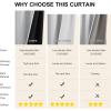 imageNICETOWN 100 Blackout Natural Curtains for Bedroom Rod Pocket Thermal Curtains Sound Reducing Window Treatments EasyMatching for Living Room W42 x L72 2 PanelsGreyish White
