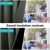 imageNICETOWN 100 Blackout Window Curtain Panels Full Light Blocking Drapes with Black Liner for Nursery 78inch Drop Thermal Insulated Draperies Dark Mallard 2 Pieces 55inch Wide Per Panel
